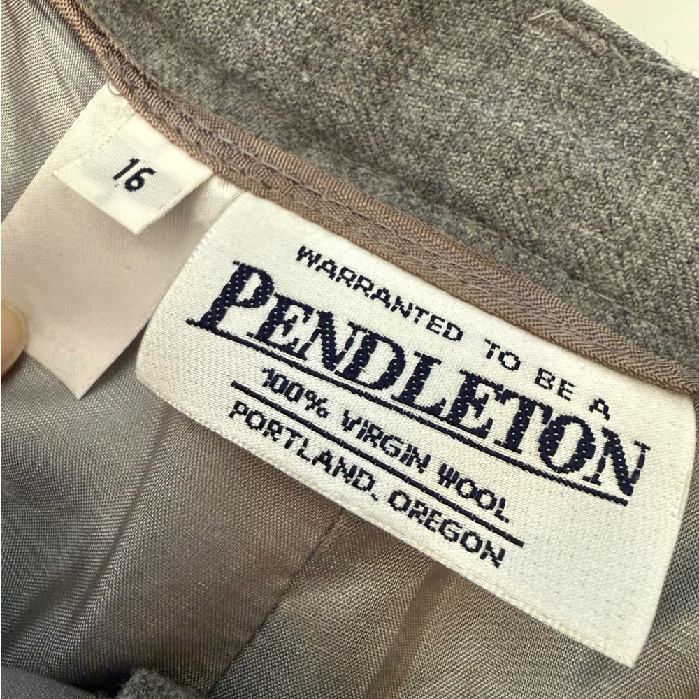 Pendleton Charcoal Wool Trousers - image 3